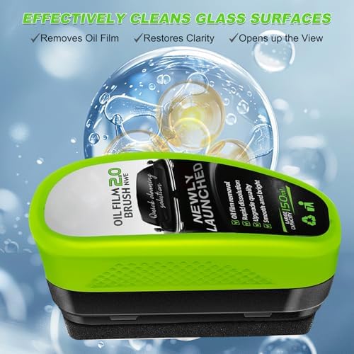 Cepillos para Cristales de Auto Yee hfafa Sin Aceite, Limpiador de Vidrio Clear Vision 2.0, Herramienta para Limpiar Parabrisas (1 set) (1, Verde) - imagen 2