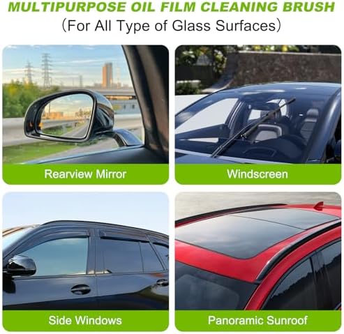 Cepillos para Cristales de Auto Yee hfafa Sin Aceite, Limpiador de Vidrio Clear Vision 2.0, Herramienta para Limpiar Parabrisas (1 set) (1, Verde) - imagen 4