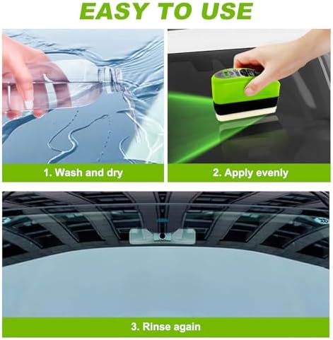 Cepillos para Cristales de Auto Yee hfafa Sin Aceite, Limpiador de Vidrio Clear Vision 2.0, Herramienta para Limpiar Parabrisas (1 set) (1, Verde) - imagen 7