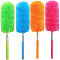 Paquete de 4 Plumero de Microfibra, con Mango Extensible y Cabeza Flexible, Herramienta de Limpieza Lavable para Oficina, Auto, Computadora, Muebles, - imagen 1