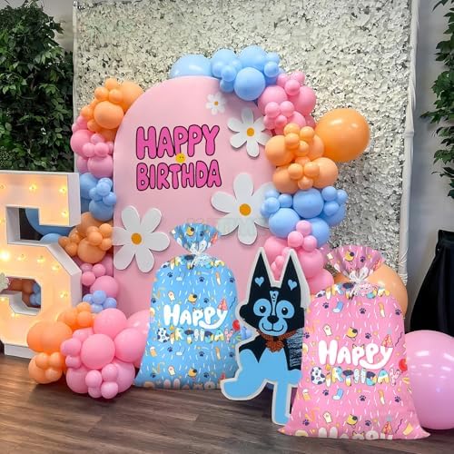 Bolsa de Regalo Jumbo Rosa Grande Reusable de Plástico para Cumpleaños de Niñas, Revelación de Género y Celebraciones (36×56 Pulgadas) - imagen 8