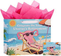Bolsa de Regalo para Recuperación de Histerectomía bigniuzi - ¡Felicidades por la Jubilación de tu Útero! con Papel de Regalo, Tarjeta de - imagen 1