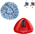 Base de Mopa de 2 Tanques y Reemplazos de Cabezas de Mopa para O-Ceda RinseClean Dual System, Refil de Microfibra, Cabeza de Mopa Azul - imagen 1