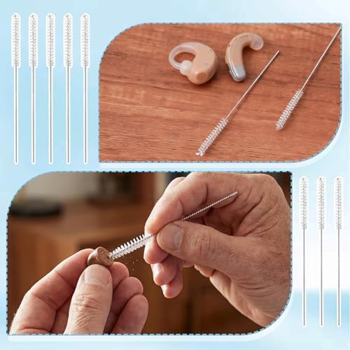 Grevosea 10 Piezas de Herramientas de Limpieza para Audífonos, Cepillo y Accesorios para Limpieza de Tubos y Agujeros Pequeños - imagen 4