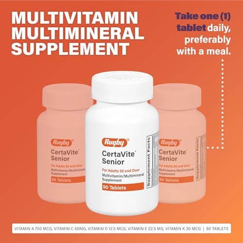 Suplemento Multivitamínico/Mineral CertaVite Senior para Adultos Mayores de 50 Años - 90 Tabletas (1 Paquete) - imagen 2