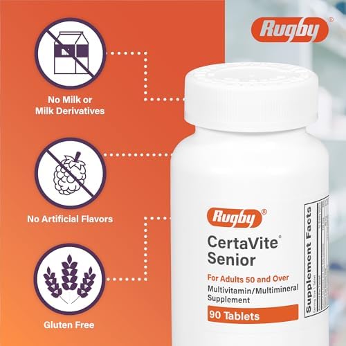 Suplemento Multivitamínico/Mineral CertaVite Senior para Adultos Mayores de 50 Años - 90 Tabletas (1 Paquete) - imagen 3
