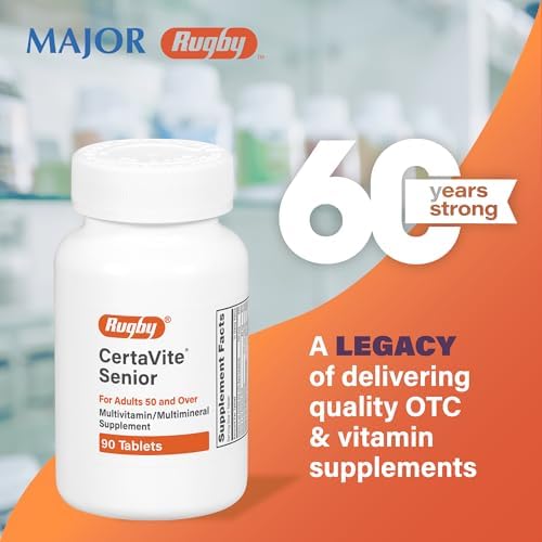 Suplemento Multivitamínico/Mineral CertaVite Senior para Adultos Mayores de 50 Años - 90 Tabletas (1 Paquete) - imagen 6