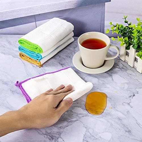 Juego de 10 Paños de Cocina TSKECN, Reutilizables y de Alta Absorción para Cocinas, Baños y Limpieza de Mesas. - imagen 2