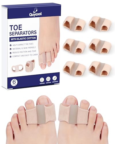 Separadores de Dedos para Juanetes para Mujer, Correctores de Gel con 2 Asas para Dedos Superpuestos, Protector Transpirable, Alivio del Dolor, Uso - imagen 1