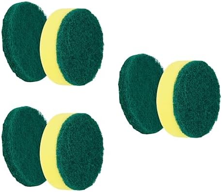 Cabezas de Cepillo Esponja Synoshi (6 Unidades) para Limpiador Eléctrico | Diseñadas para Limpiar Superficies Lisas - imagen 1