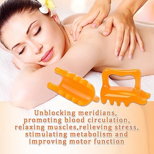 KOOBOOK Masajeador de Fascia para Celulitis 1 Pz - Masajeador de Resina para Cuello, Hombros y Espalda - imagen 2