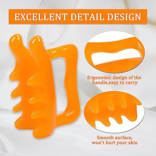 KOOBOOK Masajeador de Fascia para Celulitis 1 Pz - Masajeador de Resina para Cuello, Hombros y Espalda - imagen 4