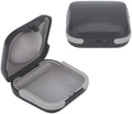 Funda de Viaje para Audífonos Yoheally, Estuche Duro Compacto a Prueba de Agua 2.16*2.04*0.39, Interior Acolchado para 2 Audífonos (Negro) - imagen 1