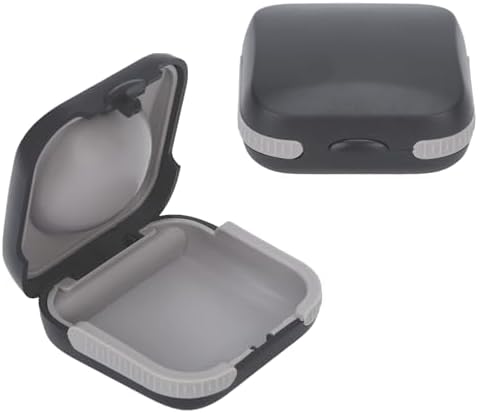 Funda de Viaje para Audífonos Yoheally, Estuche Duro Compacto a Prueba de Agua 2.16*2.04*0.39, Interior Acolchado para 2 Audífonos (Negro) - imagen 1