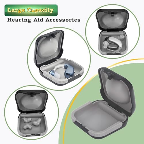 Funda de Viaje para Audífonos Yoheally, Estuche Duro Compacto a Prueba de Agua 2.16*2.04*0.39, Interior Acolchado para 2 Audífonos (Negro) - imagen 4