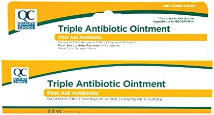 Ungüento Antibiótico Triple Quality Choice, ros Auxilios con Bacitracina Zinc, Neomicina y Polimixina B, para Cortes, Raspones y Quemaduras Menores. - imagen 1