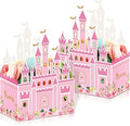 Cajas de regalo de fiesta de castillo de princesa Outus, 24 piezas, bolsas de dulces rosas para bodas, cumpleaños y baby shower, 6.4 x 2.4 x 4.1 - imagen 1