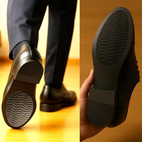 Plantillas Antideslizantes para Zapatos – Protectores de Suela de 3 × 4.3 para Zapatos de Vestir y Cuero – Almohadillas Autoadhesivas (Negro, 3 Pares) - imagen 6