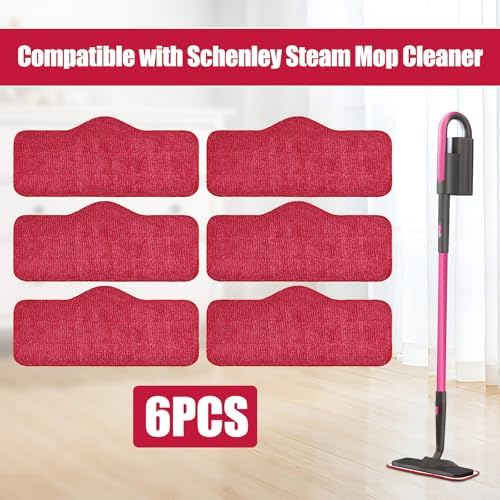 Paños de Microfibra Yuunaie para Mopas de Vapor Schenley, Paquete de 6, Reemplazo Lavable y Reutilizable Compatible con Limpiador de Vapor Schenley 7 - imagen 2