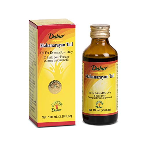 Aceite de Masaje Dabur Herbal Ayurveda Mahanarayan Tail para Articulaciones y Músculos Adoloridos (100 ml / 3.38 fl oz) - imagen 1