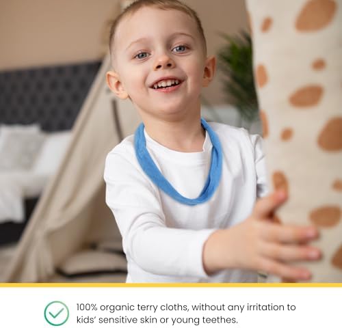 Collares de Tela Masticables en Paquete de 6, Collares de Toalla para Niños y Niñas con Autismo, ADHD, Adolescentes y Adultos - imagen 4