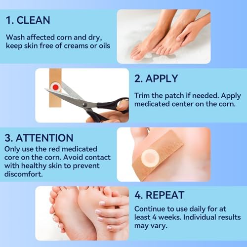 Bellemora Eliminadores de Callos para Dedos y Pies, Paquete de 24 Almohadillas con Adhesivo Impermeable, Alivio Suave del Dolor, Bandaid para Manos y - imagen 4