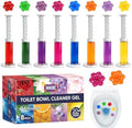 HHXI 8 Paquetes de Gel para Inodoro, Limpiador de Taza de Baño, 8 Fragancias en Forma de Flor, Ambientador Duradero para Baño, Esenciales de Baño - imagen 1
