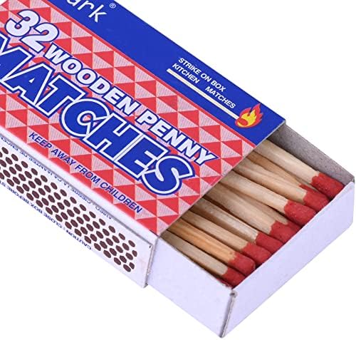 Paquete de 10 Fósforos de Madera de Seguridad – 32 Cuentan por Caja – Encendido en la Caja – Ideales para Cocina, Camping, Chimeneas, Velas - imagen 5