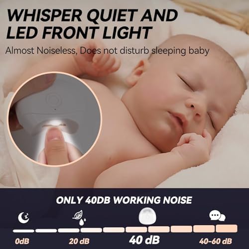 Cortador de Uñas Eléctrico Automático con Luz LED y 2 Velocidades, Almacenamiento de Recortes, Recargable por USB, Seguro para Bebés, Niños, Adultos - imagen 3