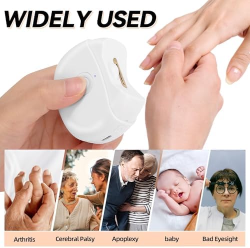 Cortador de Uñas Eléctrico Automático con Luz LED y 2 Velocidades, Almacenamiento de Recortes, Recargable por USB, Seguro para Bebés, Niños, Adultos - imagen 7