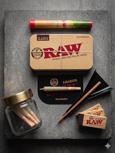 Cargador de Conos Pre Enrollados RAW: Kit de 5 Piezas 1-1/4, King y 98 Special – Tarjeta Antiestática, Embudo y Herramienta de Empaque en Lata - imagen 3