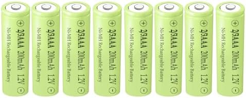 Baterías Recargables Teneyuuo 8 Piezas 1.2V Ni-MH 2/3AAA 200mAh para Luces Solares (Más Cortas que AAA) - imagen 1