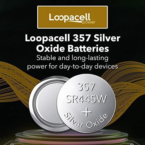 Baterías de Óxido de Plata LOOPACELL 357/303 (Paquete de 5) - Batería de Moneda 1.55V Duradera para Calculadoras, Juguetes, Relojes y Más - imagen 2
