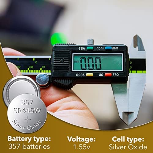 Baterías de Óxido de Plata LOOPACELL 357/303 (Paquete de 5) - Batería de Moneda 1.55V Duradera para Calculadoras, Juguetes, Relojes y Más - imagen 3