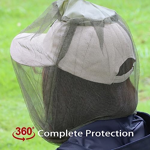 Red de Cabeza para Mosquitos con Malla de Agujeros Finos, Cubierta Protectora para Insectos, Ideal para Camping, Senderismo y Pesca, Compatible con - imagen 3