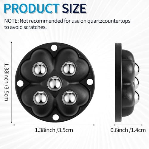 Ruedas Giratorias 360° para Cubeta Ocedar - 4 Piezas, Rodillos Autoadhesivos para Cubetas de Trapeador, Electrodomésticos y Botes de Basura, Color - imagen 6