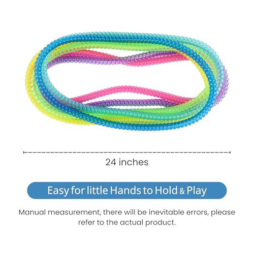 Collares Sensory Fidget para Niños y Niñas, Paquete de 6 Collares de Resorte para Niños con Autismo ADHD SPD, Juguetes para Reducir la Inquietud - imagen 4