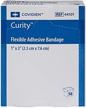 Curity Band-Aid Flexible de Tela - Vendaje Tipo - 1 x 3 - Caja - imagen 2