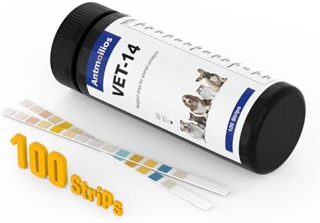 Tiras de Prueba Antmoilios para UTI y Sangre en Perros y Gatos, 100 piezas - Análisis de Orina Completo para Infecciones del Tracto Urinario - imagen 2