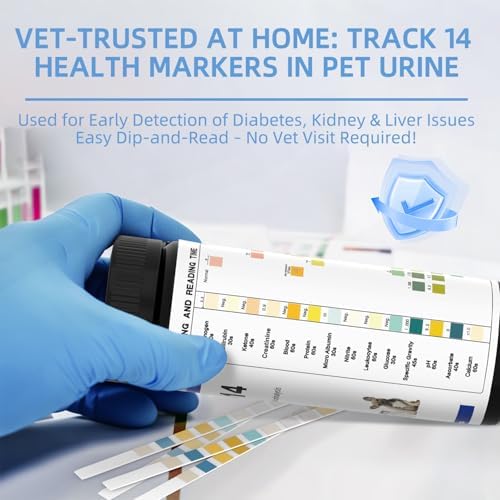 Tiras de Prueba Antmoilios para UTI y Sangre en Perros y Gatos, 100 piezas - Análisis de Orina Completo para Infecciones del Tracto Urinario - imagen 3