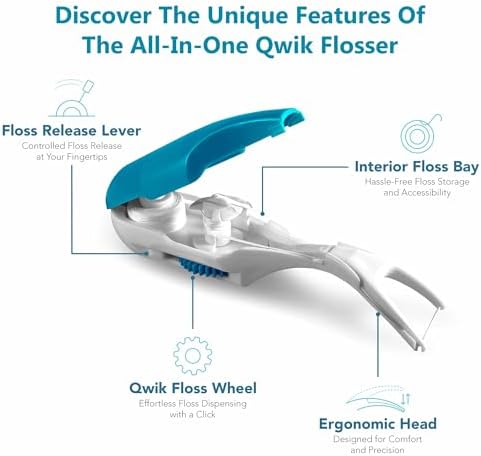 Paquete de Recargas QWIK Flosser, Compatible con QWIK Flosser, Recargas Fáciles y Reutilizables para un Uso Sin Esfuerzo (15m) - imagen 5