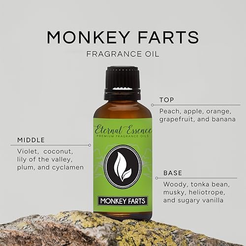Aceite de Fragancia Premium Eternal Essence Oils Monkey Farts 30ml - Ideal para Velas, Jabones, Aromaterapia, Difusores, Cuidado del Hogar y - imagen 2