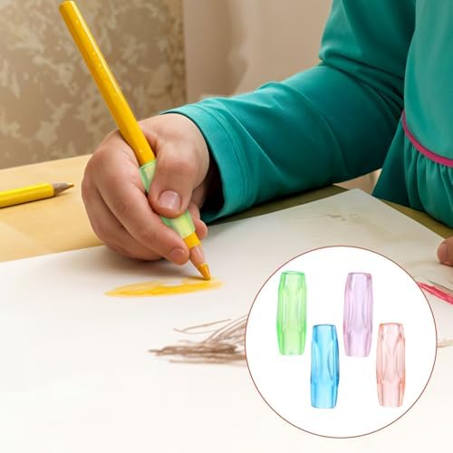 Agarraderas de Lápiz de Silicón, 8 Piezas, Ayuda para Escritura, Alivio de Fatiga en los Dedos, Suave y Flexible, Herramienta Correctiva para Adultos - imagen 4