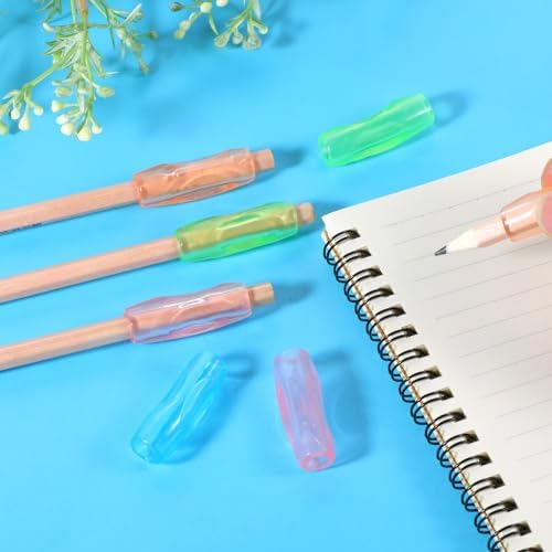 Agarraderas de Lápiz de Silicón, 8 Piezas, Ayuda para Escritura, Alivio de Fatiga en los Dedos, Suave y Flexible, Herramienta Correctiva para Adultos - imagen 7