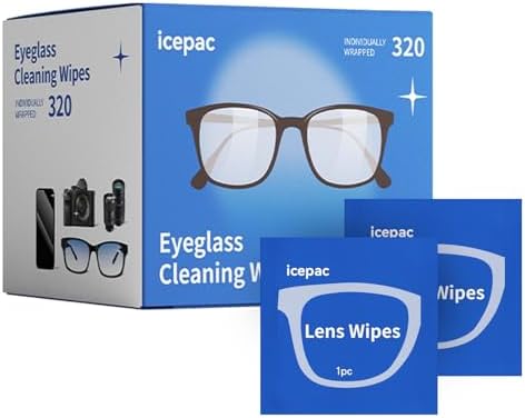 Toallitas para limpiar lentes - 320 toallitas individuales prehumedecidas para gafas | Limpiador seguro para gafas, lentes de sol, pantallas y cámaras - imagen 4