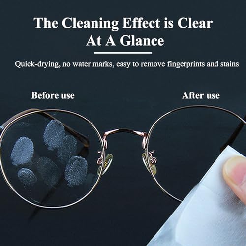 Toallitas para limpiar lentes - 320 toallitas individuales prehumedecidas para gafas | Limpiador seguro para gafas, lentes de sol, pantallas y cámaras - imagen 6