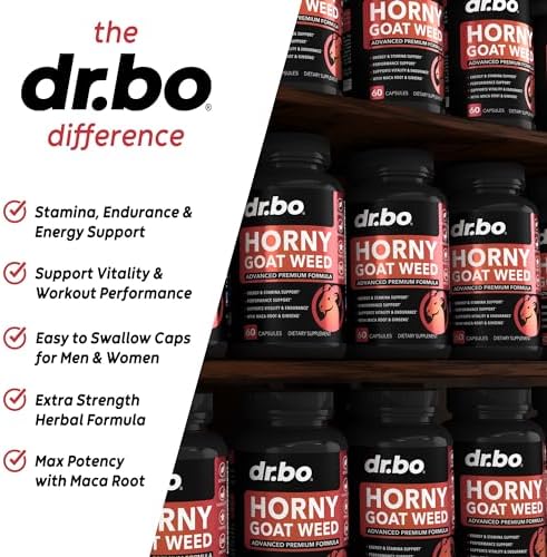 Horny Goat Weed para Hombres y Mujeres - 1590mg Suplemento Potente para Mejora Masculina, Resistencia y Rendimiento - Maca, Tribulus, Muira Puama, L - imagen 4