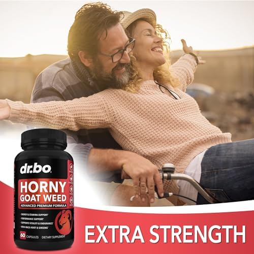 Horny Goat Weed para Hombres y Mujeres - 1590mg Suplemento Potente para Mejora Masculina, Resistencia y Rendimiento - Maca, Tribulus, Muira Puama, L - imagen 5