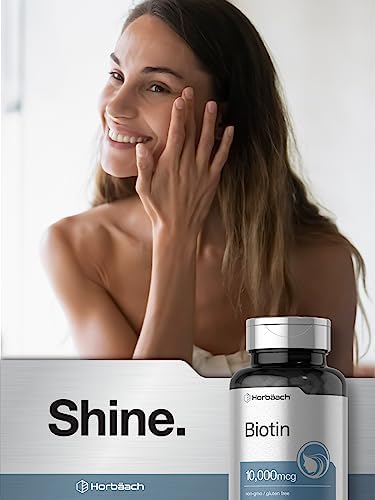 Horbäach Biotina 10000mcg | 180 Tabletas de Disolución Rápida | Suplemento de Belleza para Mujeres y Hombres | Vegetariano, Sin OGM, Sin Gluten - imagen 6