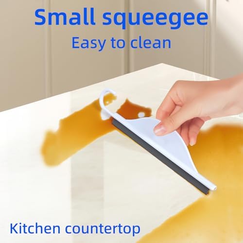 Paquete de 2 Limpiaparabrisas Pequeños para Ducha, Squeegee para Puertas de Vidrio, Mini Limpiador de Baño para Ventanas - imagen 2